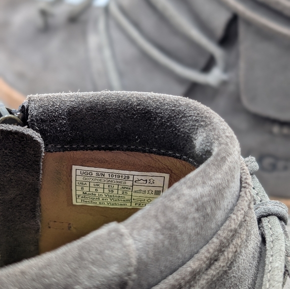 UGG Reid Grey Thunder Bootie Moccasin - Picture 4 of 5